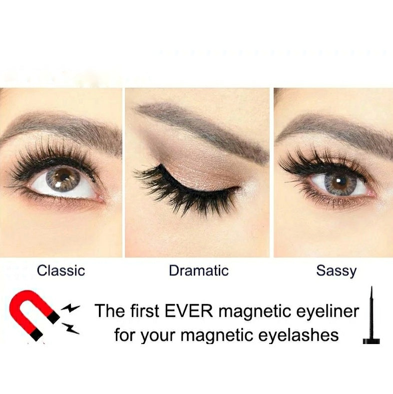 MAGNETIC EYELASHES WITH MAGNETIC EYELINER KIT